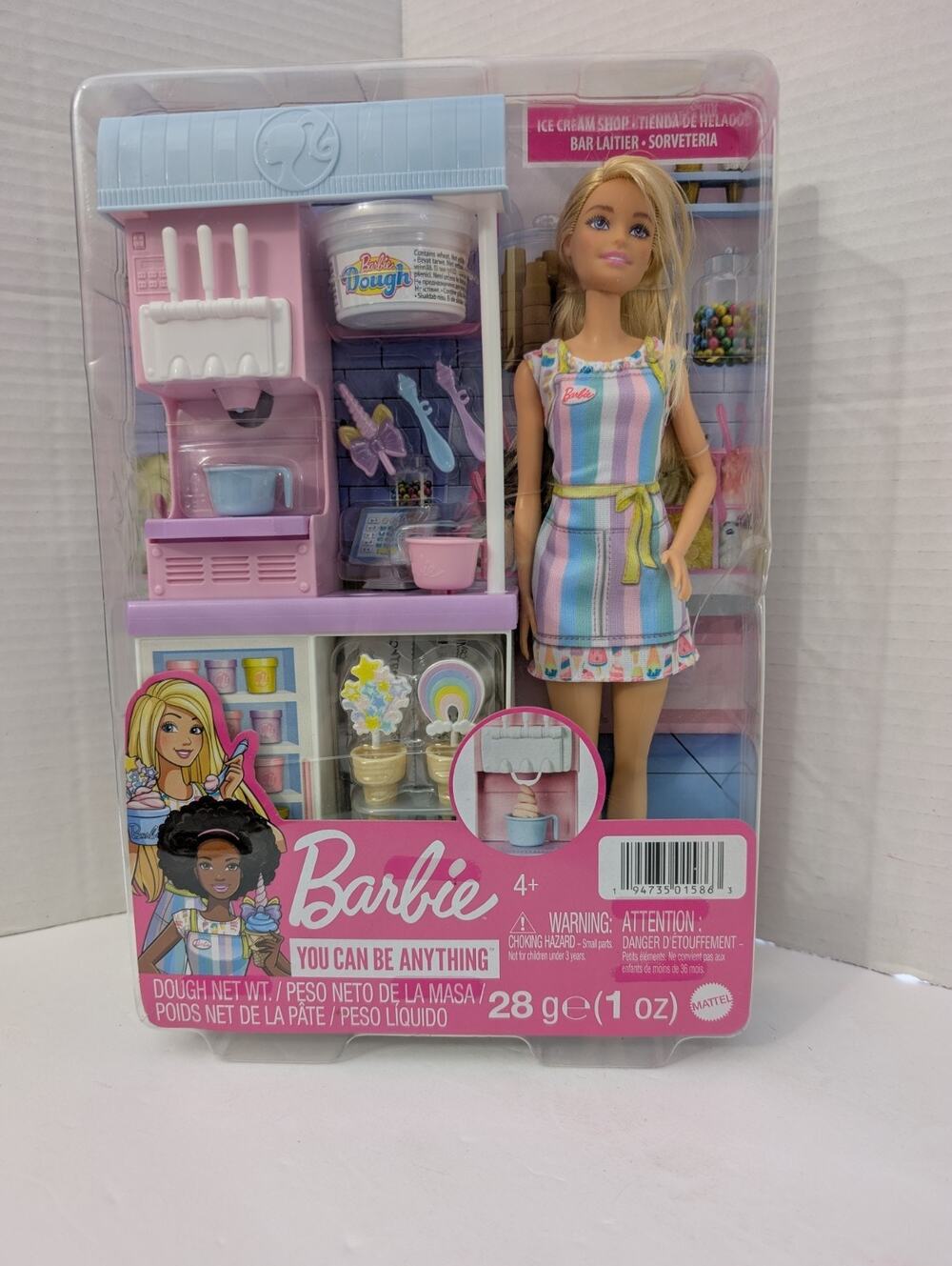 2021 Barbie You Can Be Anything Ice Cream Shop Playset Barbie Doll New